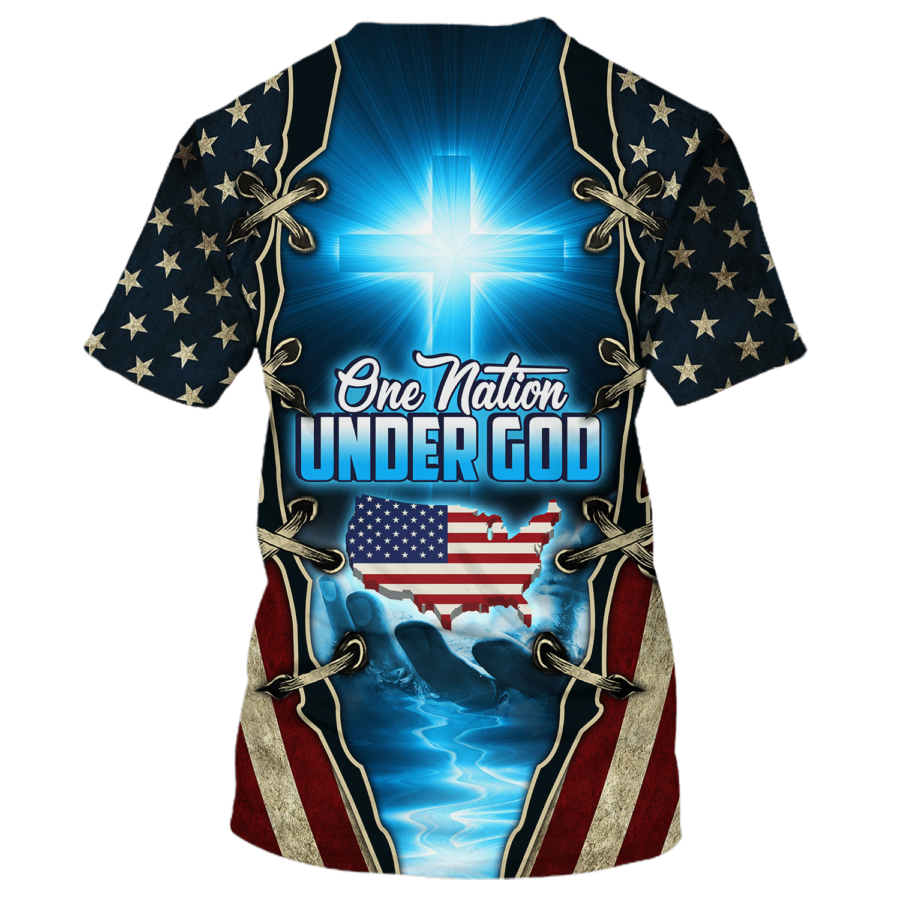 One Nation Under God Patriotic Shirt Men Women American Patriot Tee Shirt Coolspod