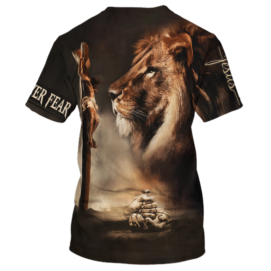 Cool Premium Faith Over Fear Tshirt Believe In God T Shirt For Men Women Jesus Shirts