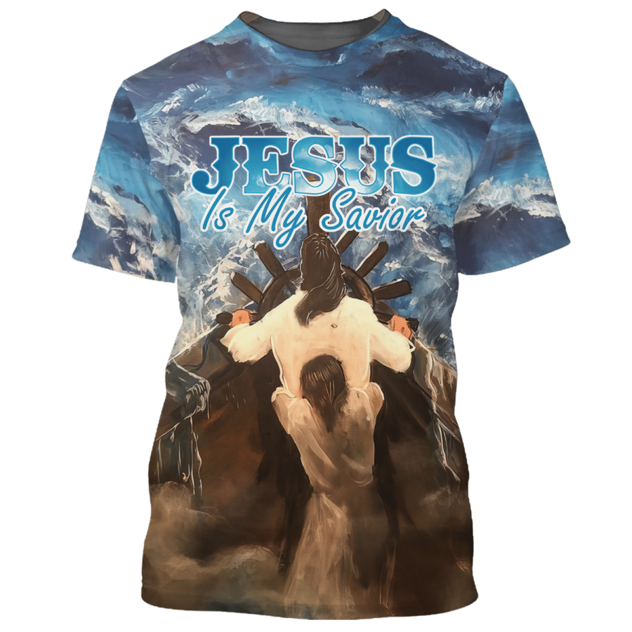 3D All Over Printed Jesus Is My Savior T Shirt Love Jesus God Shirts Coolspod