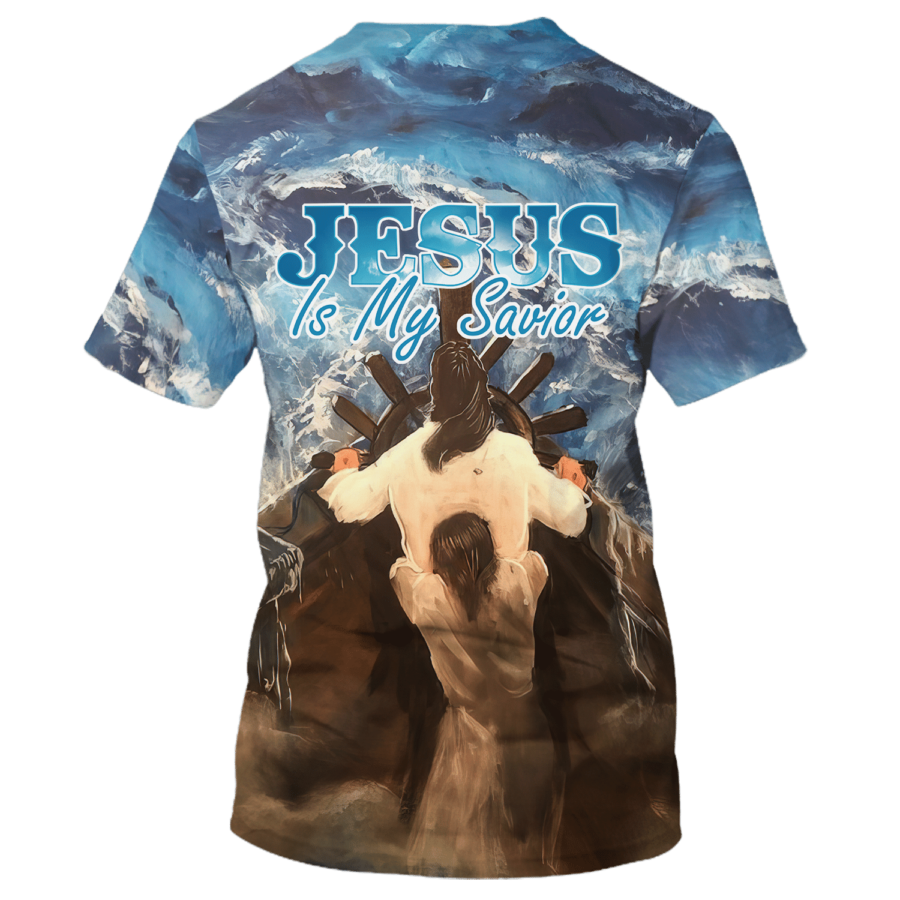 3D All Over Printed Jesus Is My Savior T Shirt Love Jesus God Shirts Coolspod
