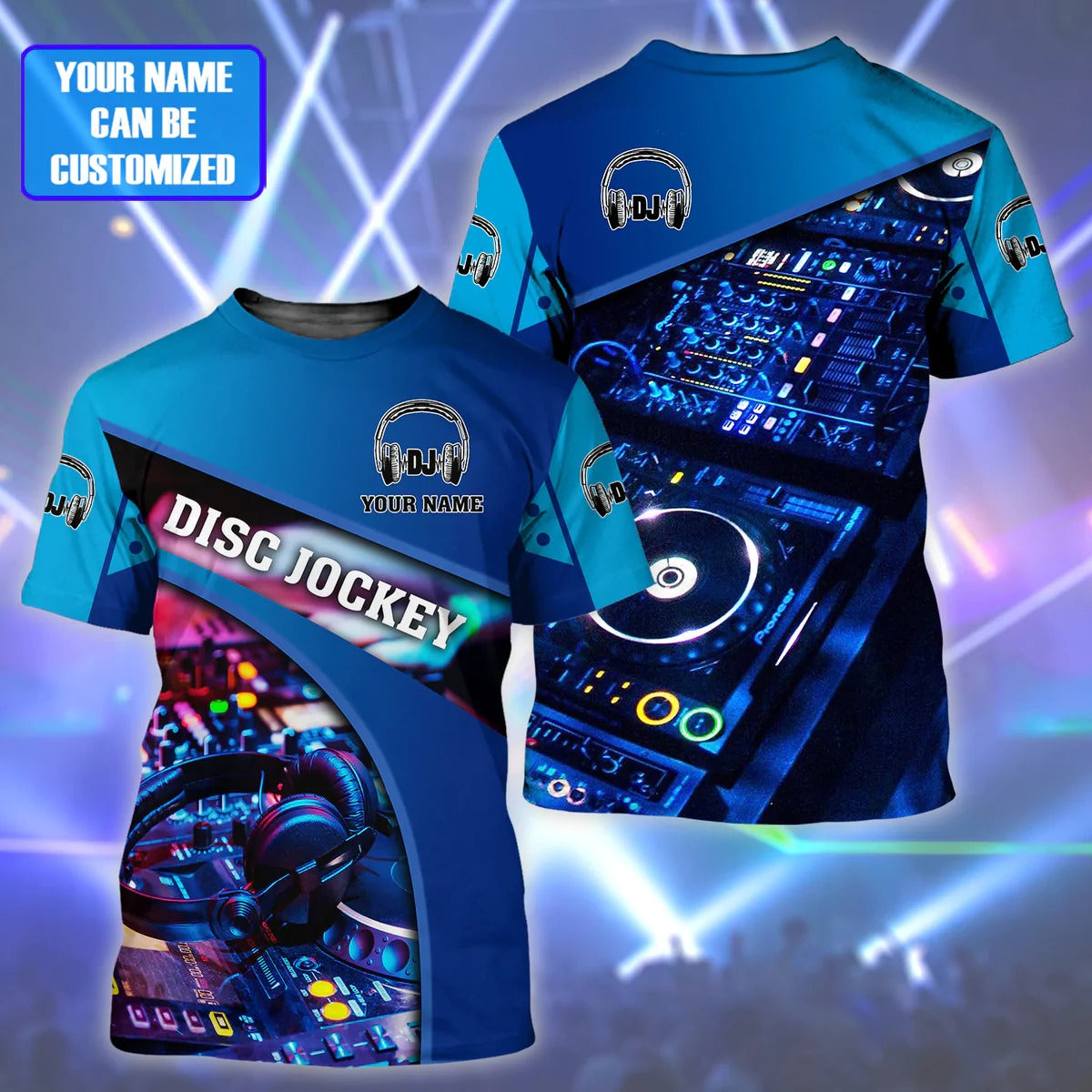 Custom 3D Printed DJ Hoodie/ DJ Tshirt/ Gift For A DJ Boyfriend