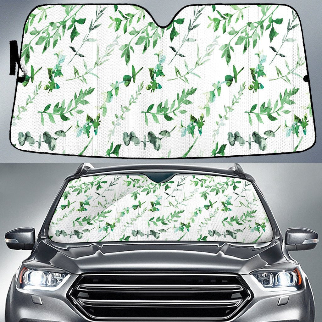 Climbing Tree Plant On White Wall Car Sun Shades Cover Auto Windshield Coolspod