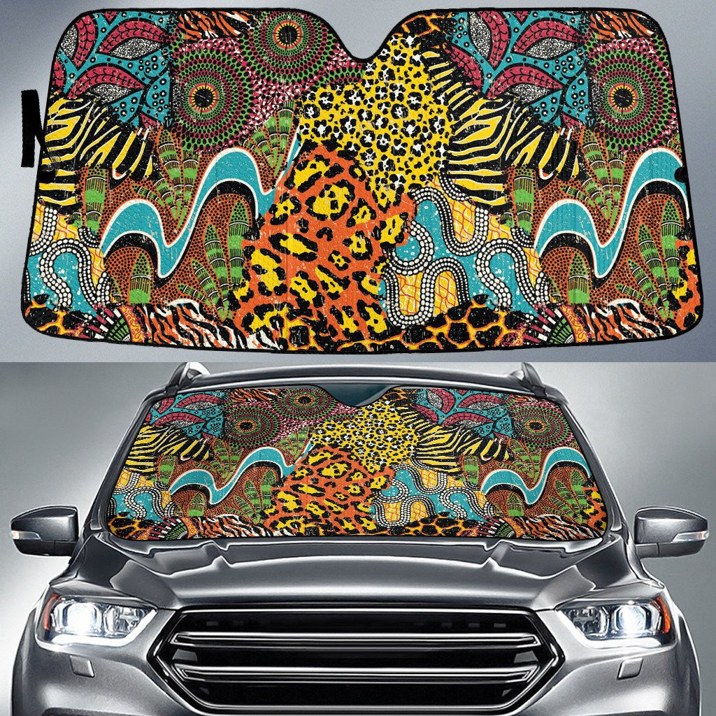 Colorful Leopard And Zebra Skin Every Part Car Sun Shades Cover Auto Windshield Coolspod