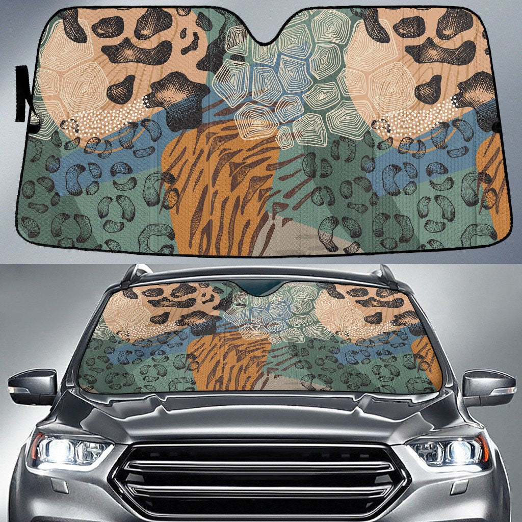 Collection Of Wood Green And Brown Theme Car Sun Shades Cover Auto Windshield Coolspod