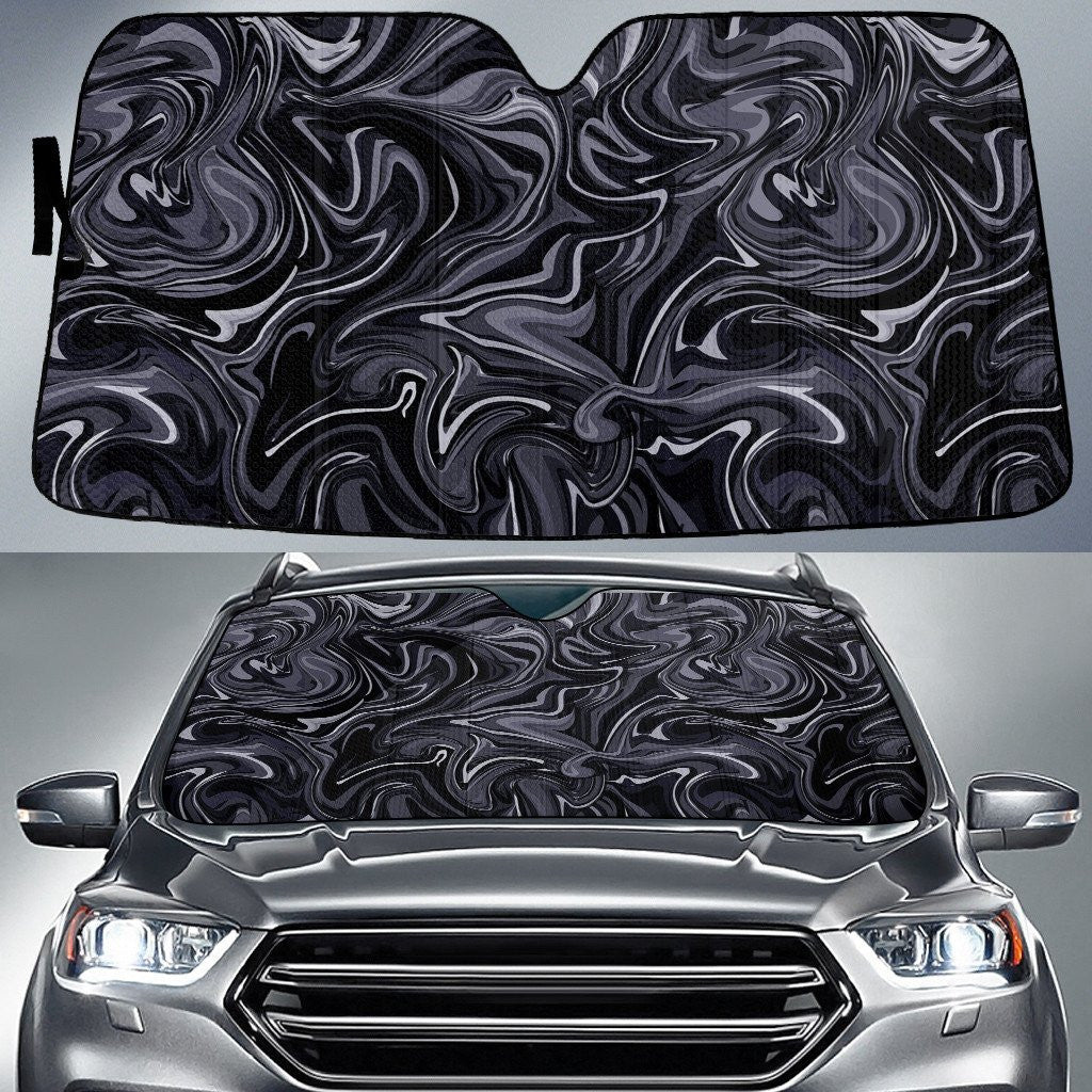 Grey Abstract Pattern Volcano Theme Car Sun Shades Cover Auto Windshield Coolspod
