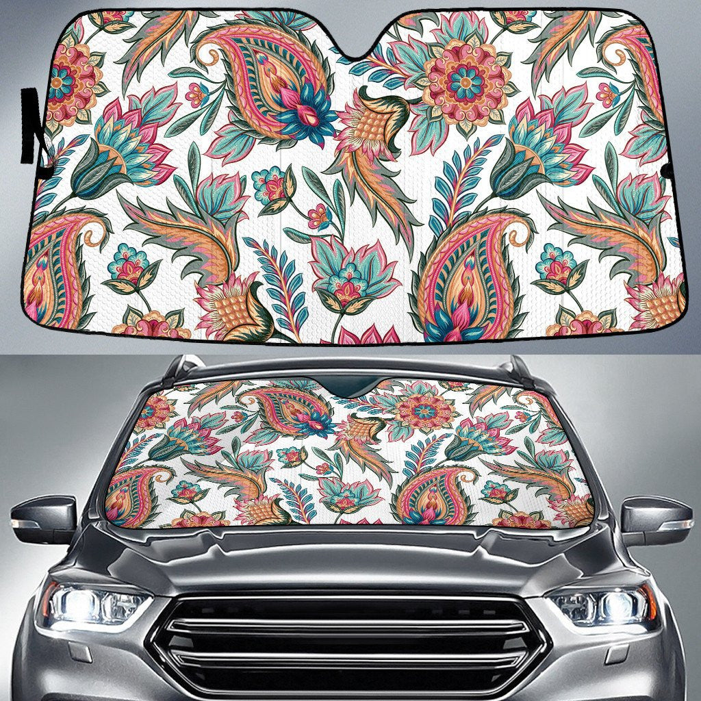 Stylized Vietnam Dragon Fruits Colorful Pattern Car Sun Shades Cover Auto Windshield Coolspod