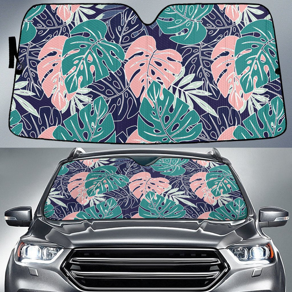 Monstera Deliciosa Leaf And Its Shadows Car Sun Shades Cover Auto Windshield Coolspod