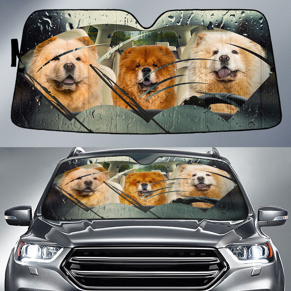 Chow Chow Rainy Driving Car Sun Shade Cover Auto Windshield Coolspod