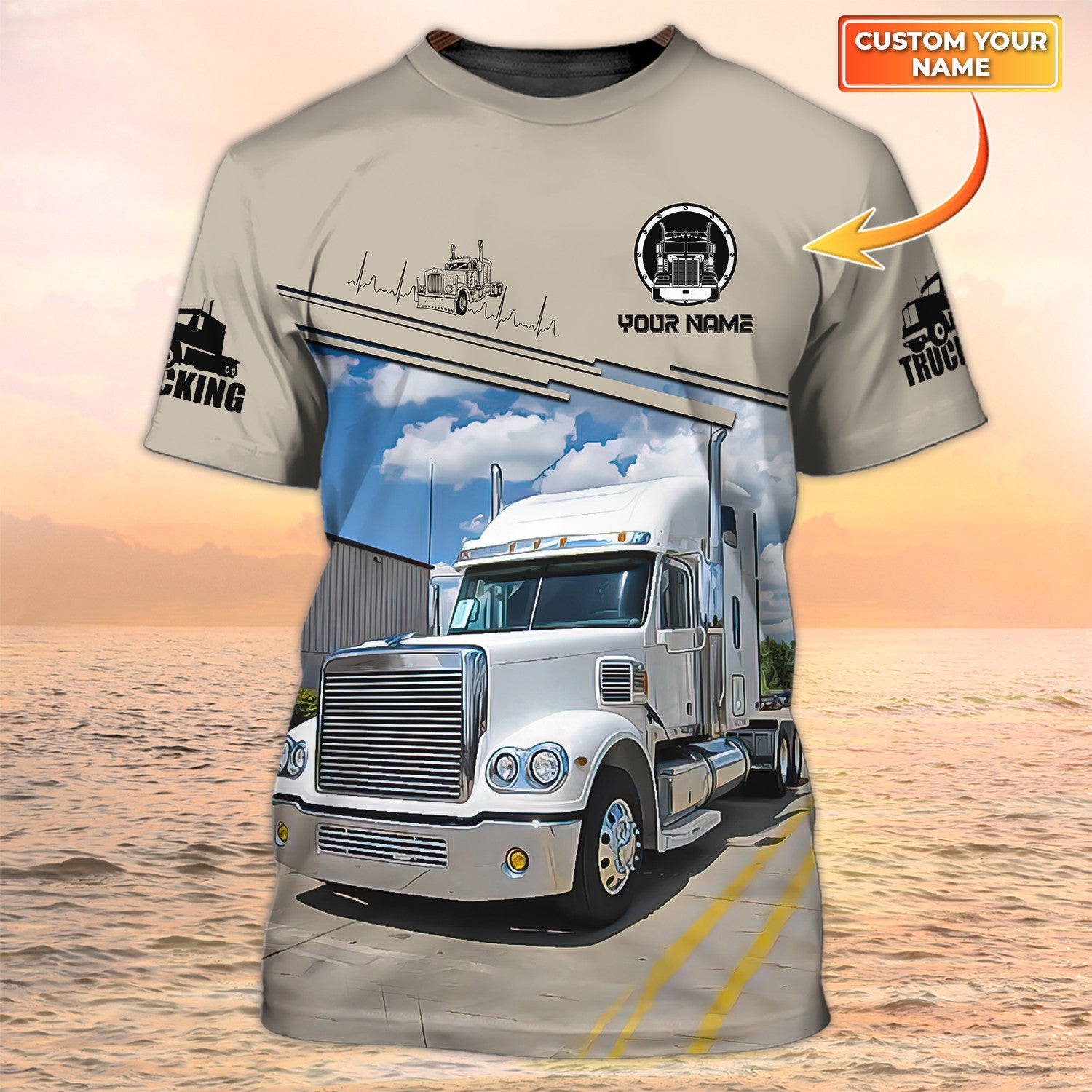 Custom Name Truck Driver Shirt Trucker Tshirts Big Truck T Shirts Men Women