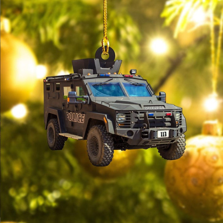 Customize SWAT Police Acrylic Ornament for Him