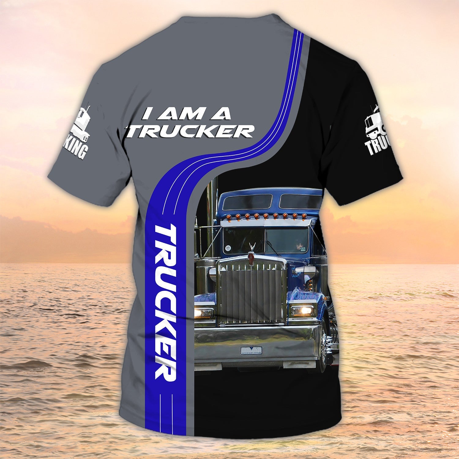 I Am A Trucker Shirt 3D Sublimation Trucker Tshirts Big Truck T Shirts Truck Driver Custom Tshirt