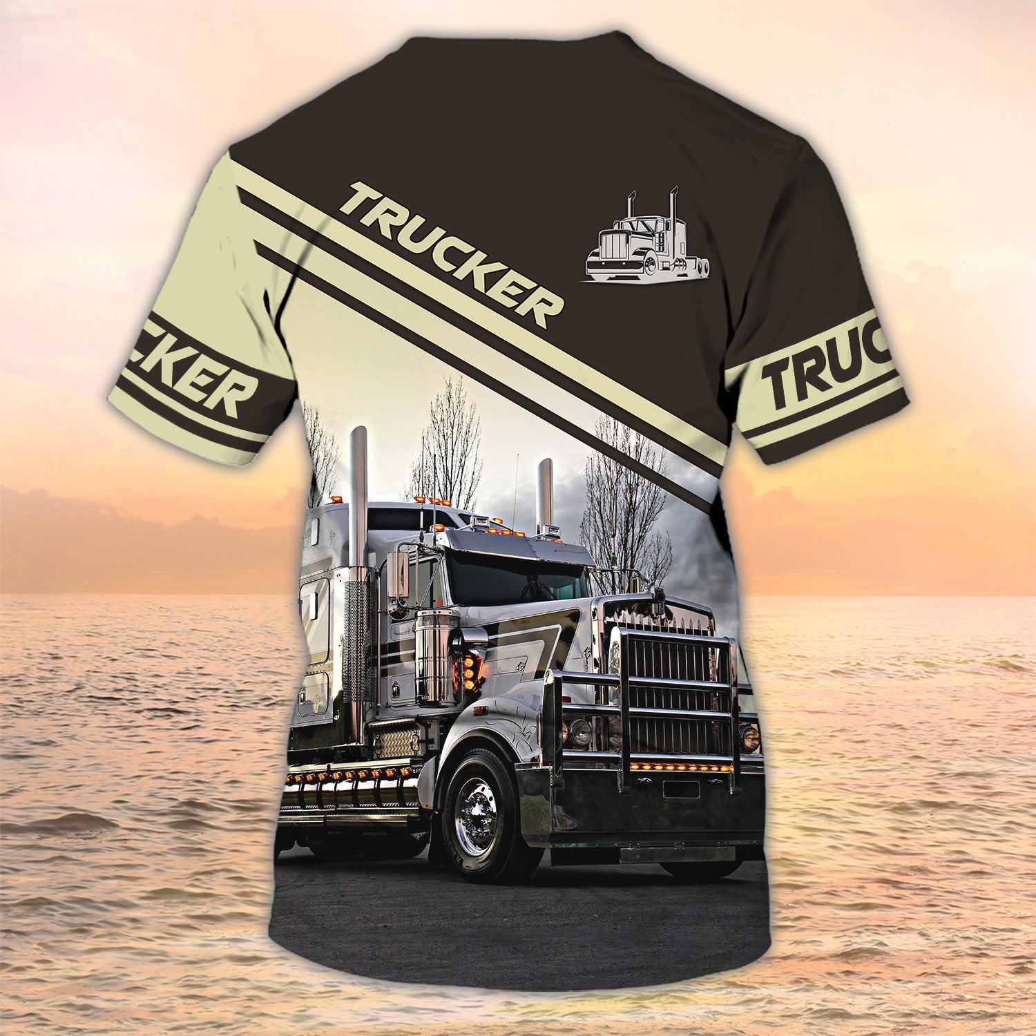 Personalized 3D Big Truck T Shirts Men Women Truck Driver Uniform