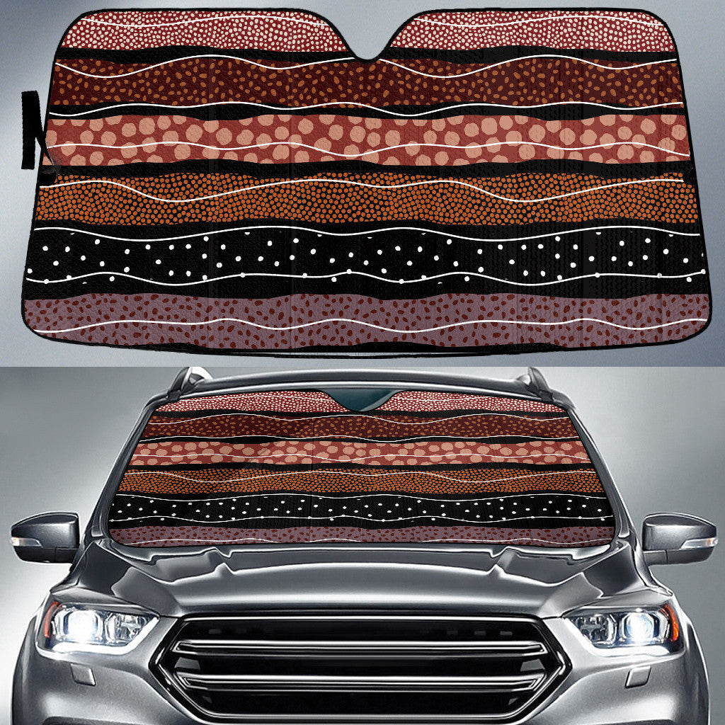 Collection Of Dot Style Stripes Pattern Straight Line Car Sun Shades Cover Auto Windshield Coolspod