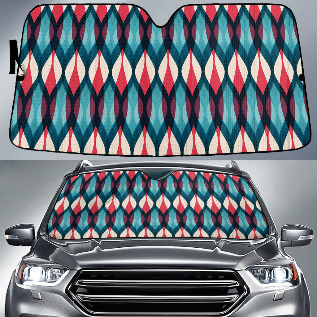 Harlequin Color Curves Sameless Texture All Over Print Car Sun Shades Cover Auto Windshield Coolspod