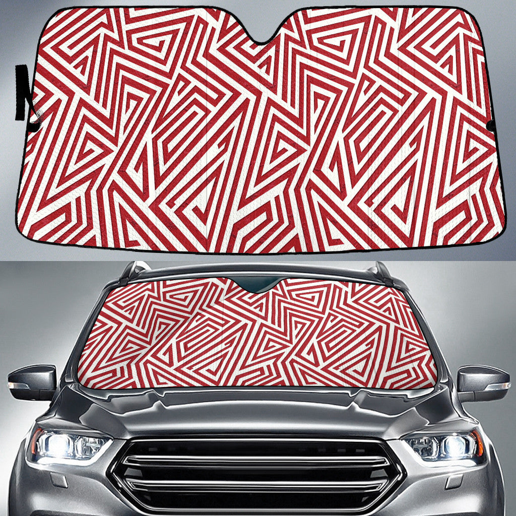 Red Ambesome Grunge Graffiti Characters Seamless Pattern Car Sun Shades Cover Auto Windshield Coolspod
