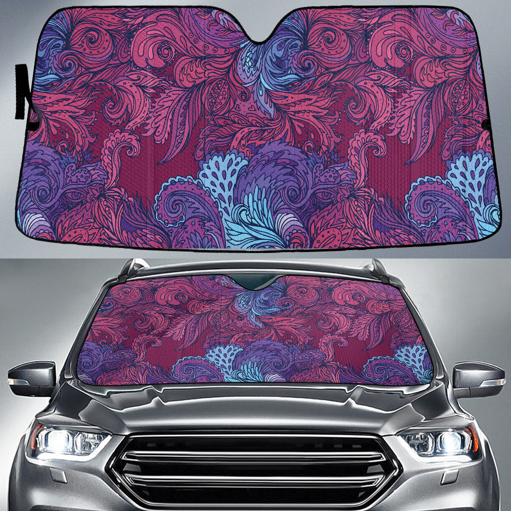 Colorful Big Waves Under The Sea Summer Vibe Car Sun Shades Cover Auto Windshield Coolspod