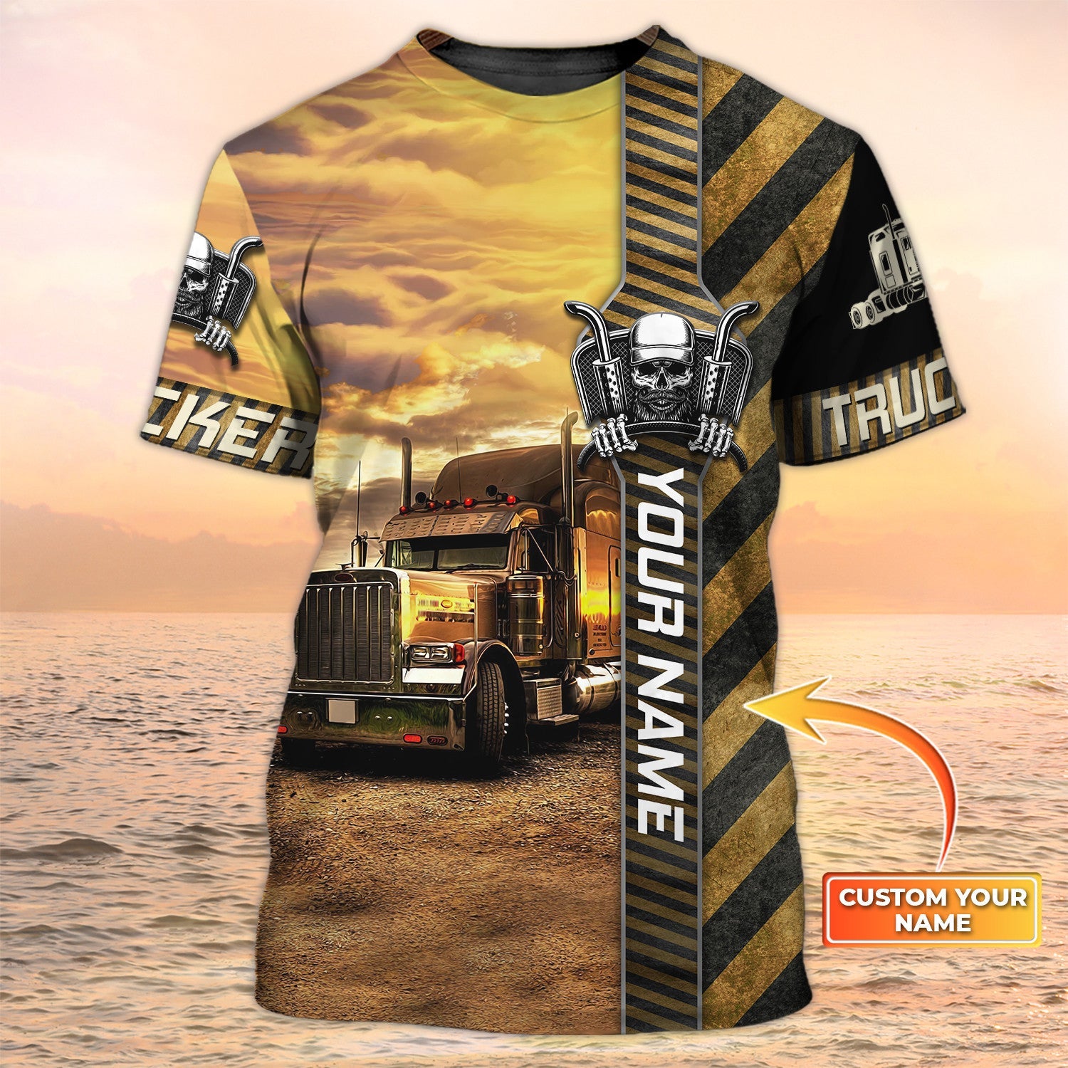Personalized Truckers Prayer Shirt Big Truck T Shirts Truck Driver Custom Tshirt