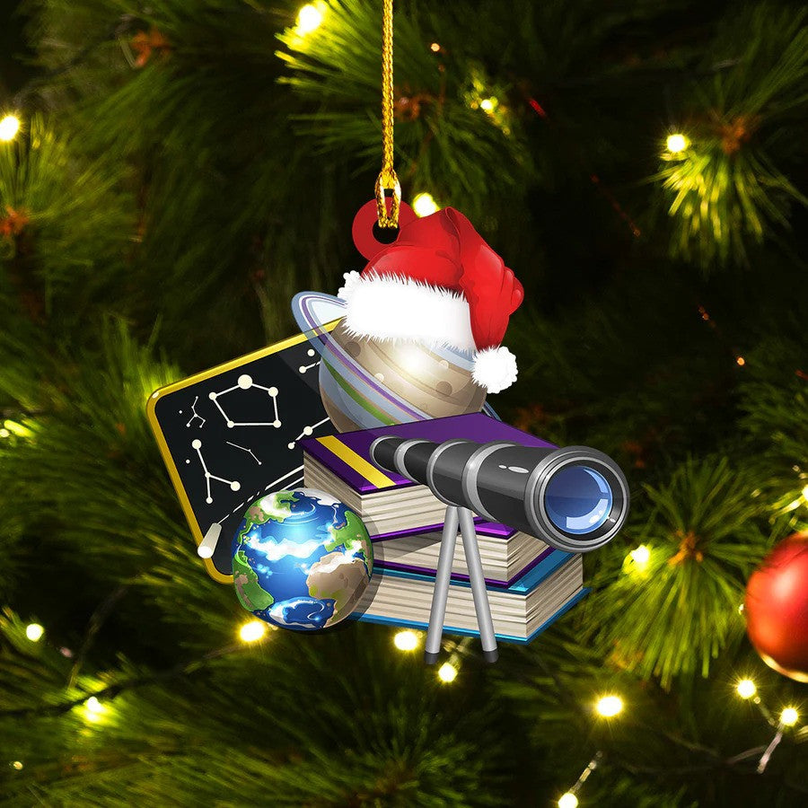 Christmas Astronomy Acrylic Ornament for Astronomy Lovers