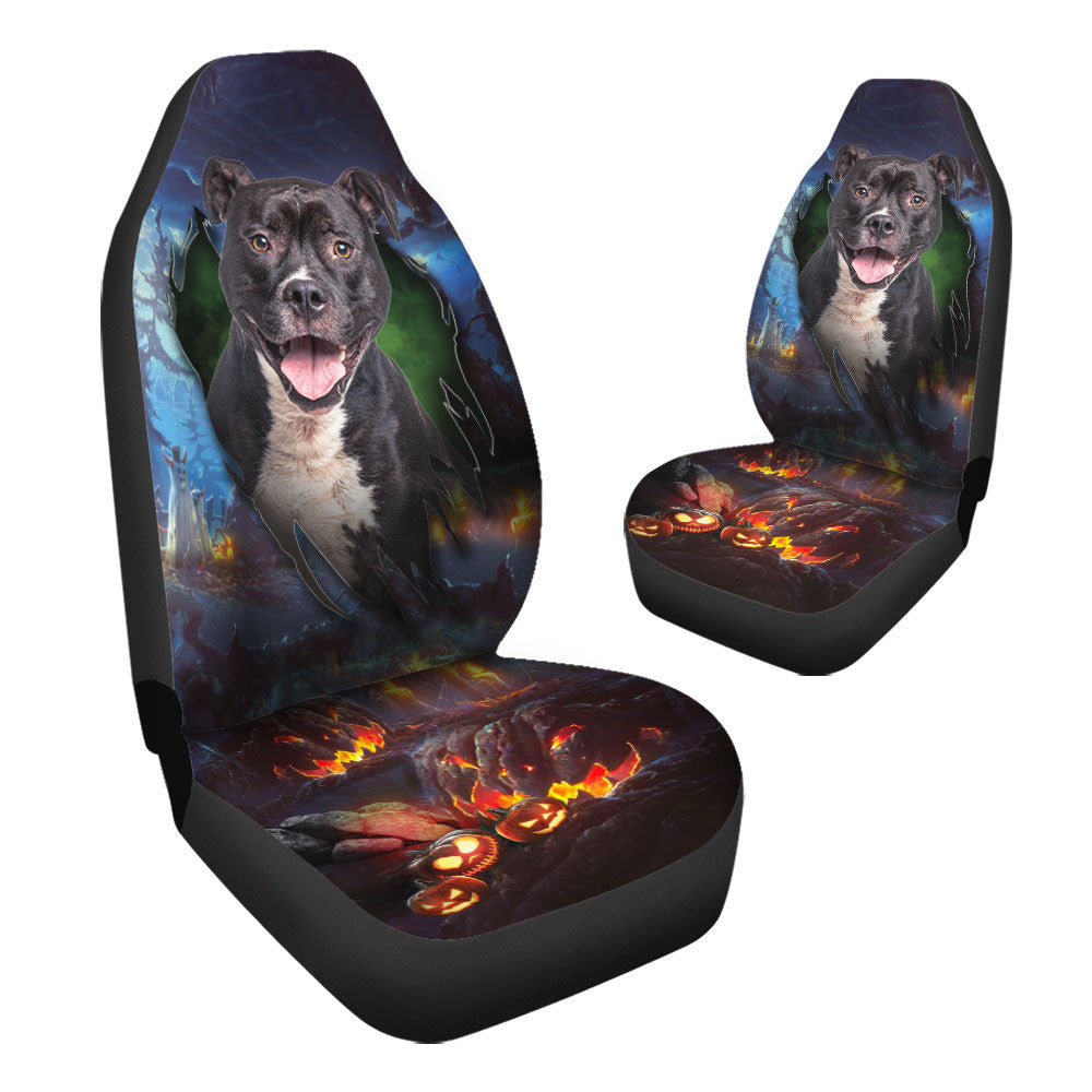 American Staffordshire Terrier Halloween Car Seat Covers