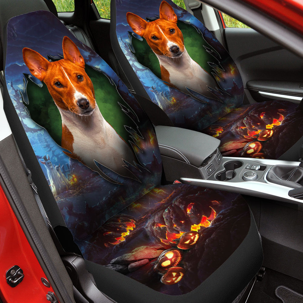 Basenji Dog Halloween Car Seat Covers