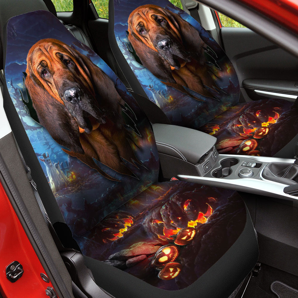 Bloodhound Dog Halloween Car Seat Covers