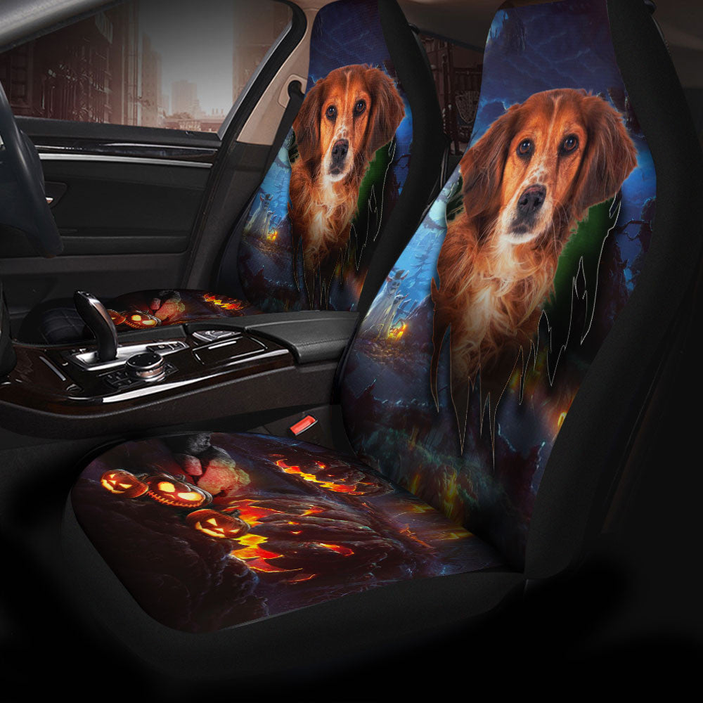 Brittany Dog Halloween Car Seat Covers