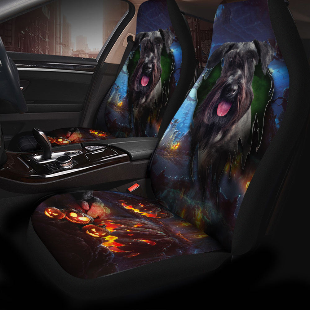 Cesky Terrier Dog Halloween Car Seat Covers