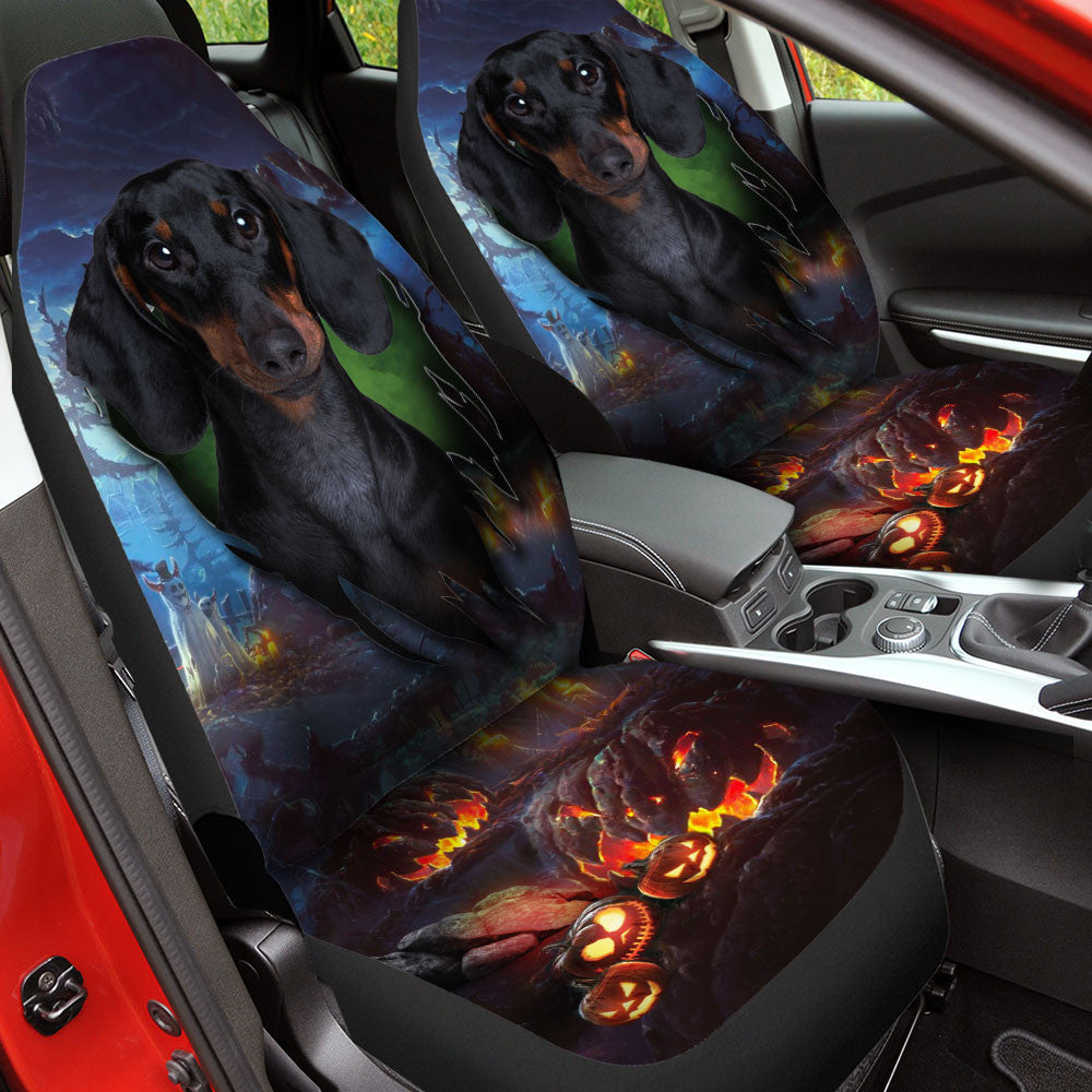 Dachshund Dog Halloween Car Seat Covers
