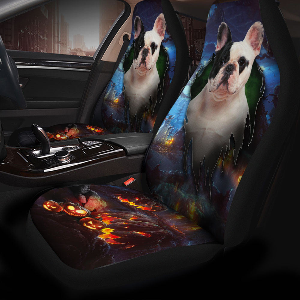 French Bulldog Dog Halloween Car Seat Covers