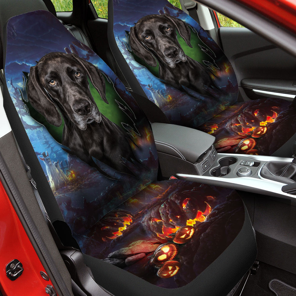 German Shorthaired Pointer Dog Halloween Car Seat Covers