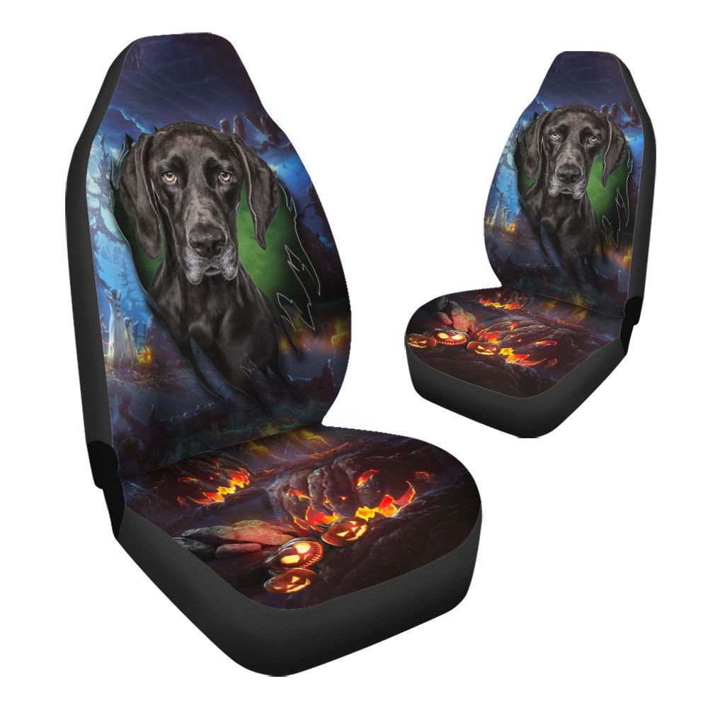 German Shorthaired Pointer Dog Halloween Car Seat Covers