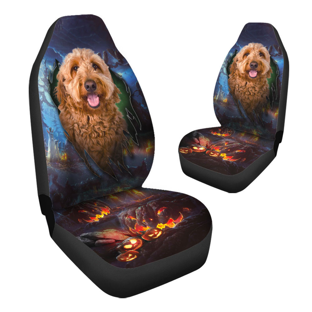 Goldendoodle Dog Halloween Car Seat Covers