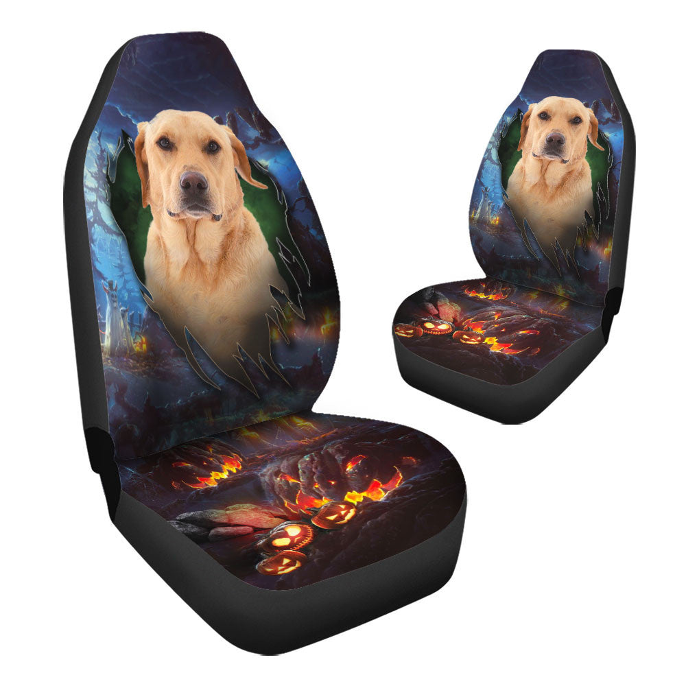 Labrador Retriever Dog Halloween Car Seat Covers