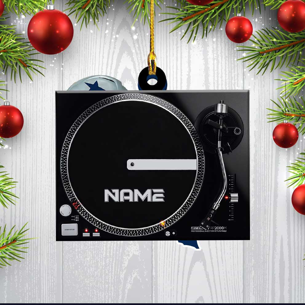 Personalized DJ Disc Jockey Custom Shaped Acrylic Ornament for DJ Man