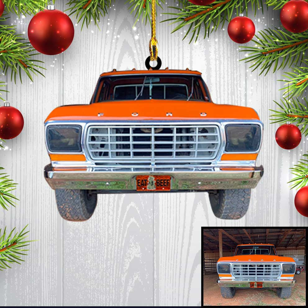 Muscle Owners/ Personalized Pickup Truck Flat Acrylic Ornament/ Cool Gifts For Car Guys/ Car Lovers