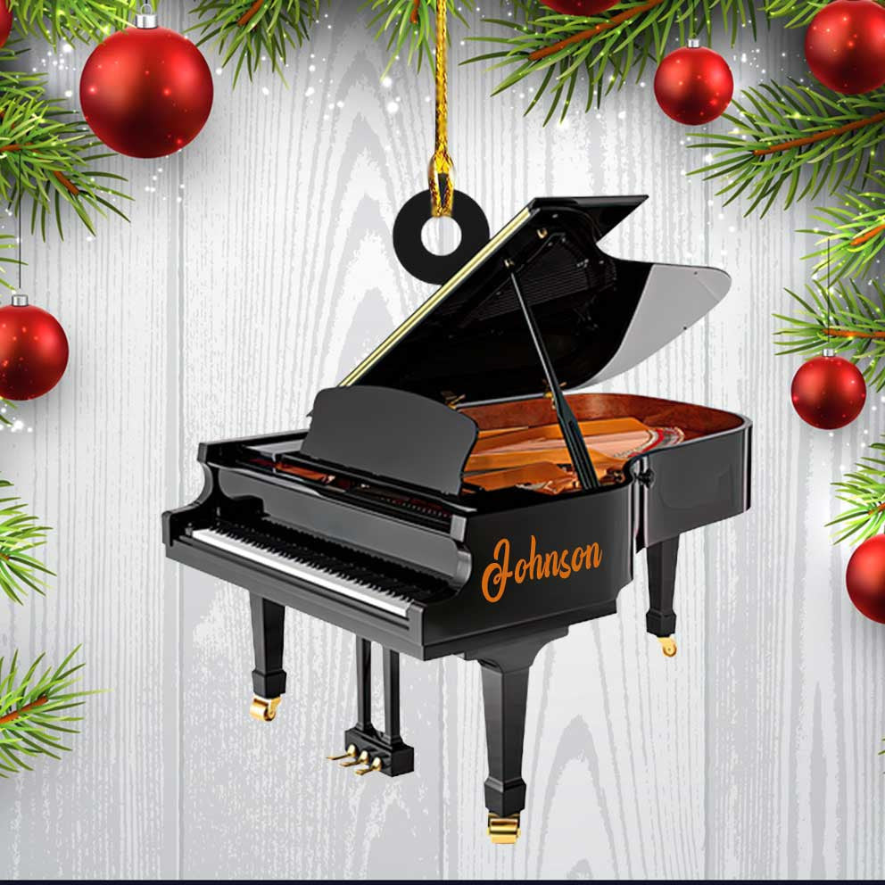 Personalized Piano Acrylic Ornament for Piano Player/ Gift for Daughter and Son Piano Ornament Christmas Gift
