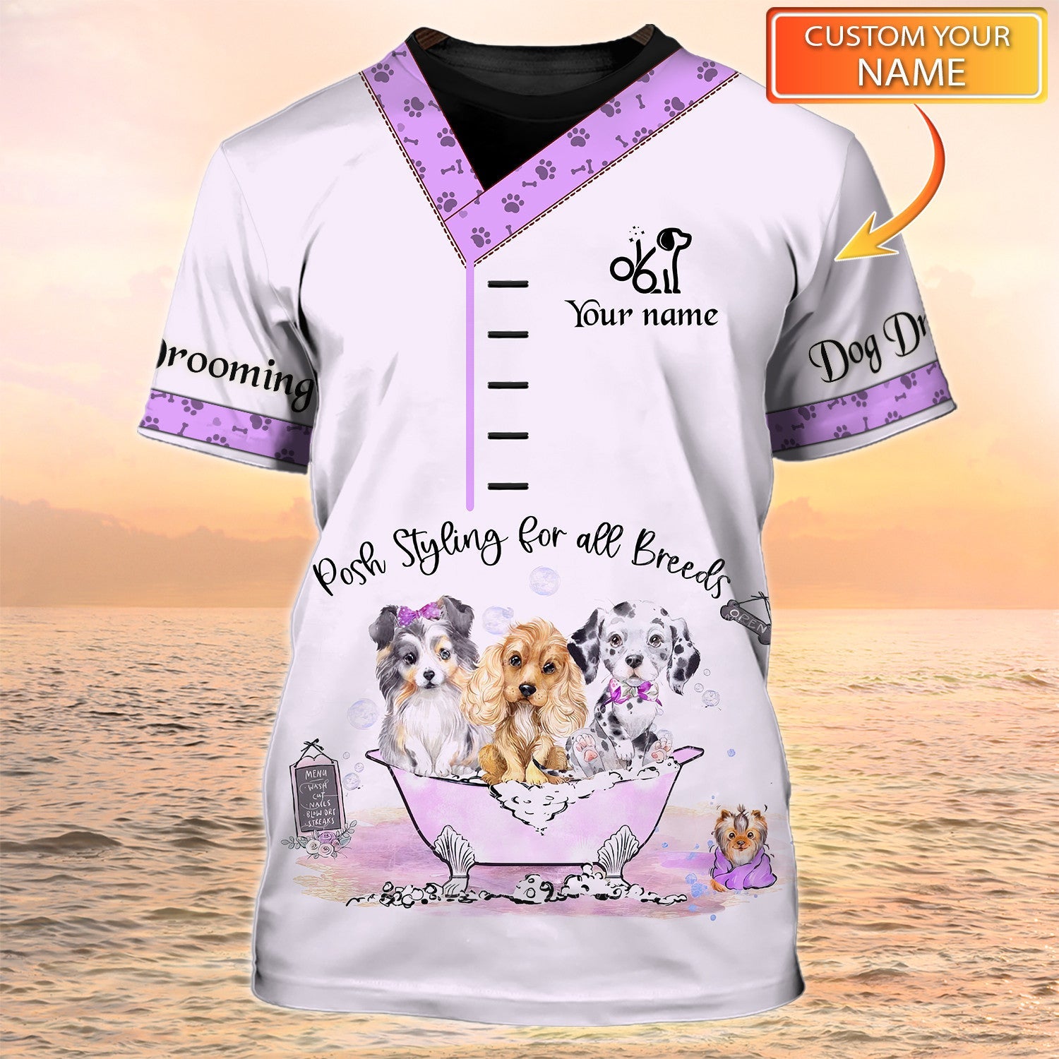 Dog Grooming Shirt Pets Grooming Uniform Posh Styling For All Breeds