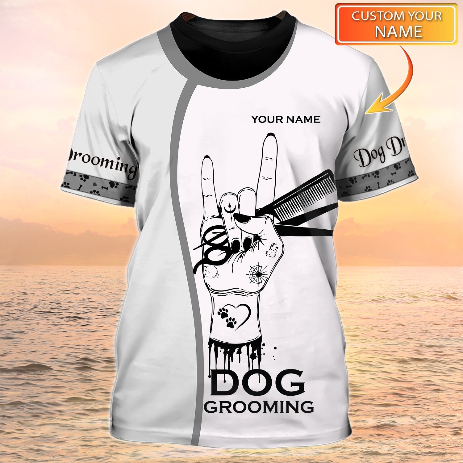Dog Grooming Shirt Grooming Apparel Dog Groomer Custom Tshirt Gift To Groomer