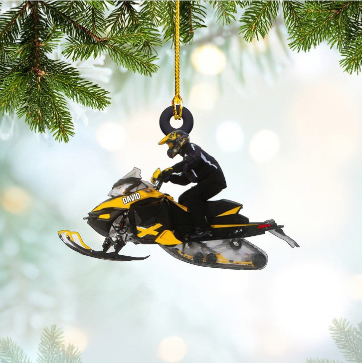 Customized Snowmobile Gloves Ornament Acrylic for Snowmobile Lovers