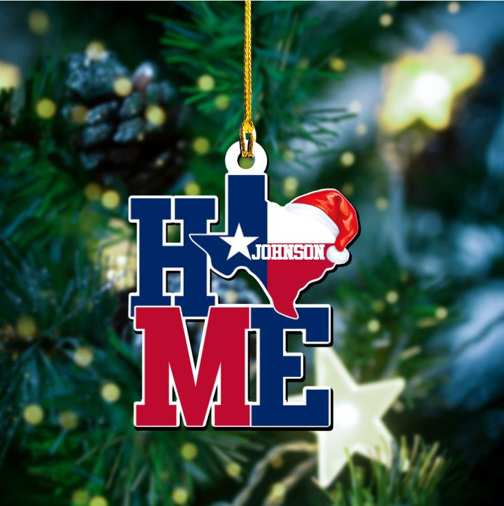 Eagle American Texas Flag Acrylic Ornament for Texas Man/ Texas Woman
