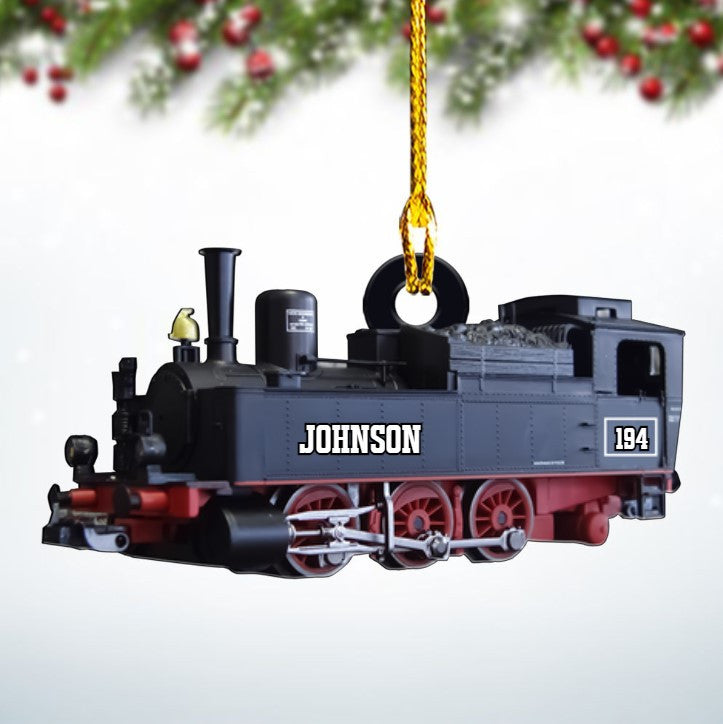Personalized Railroader Ornament Custom Shaped Acrylic Ornament for Railroader