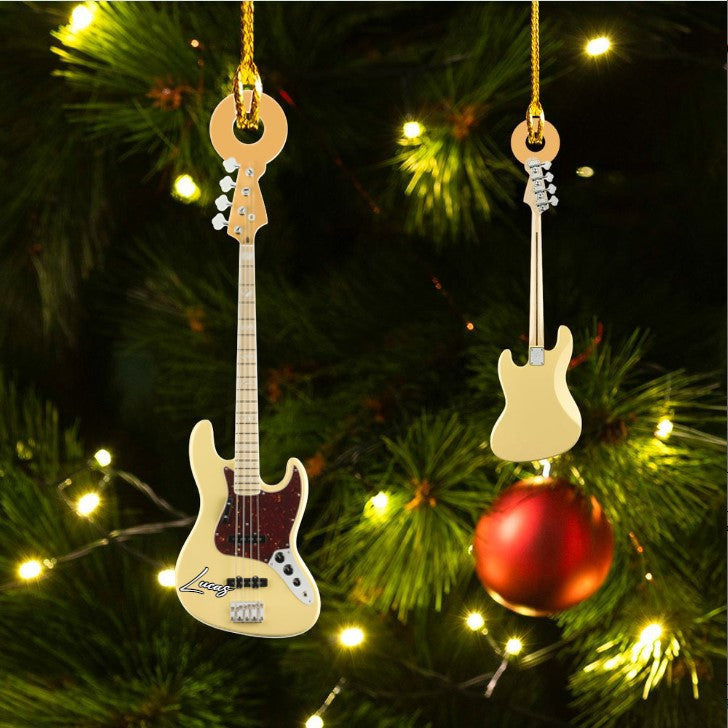 Personalized Acoustic Guitar Acrylic Ornament for Guitar Lovers