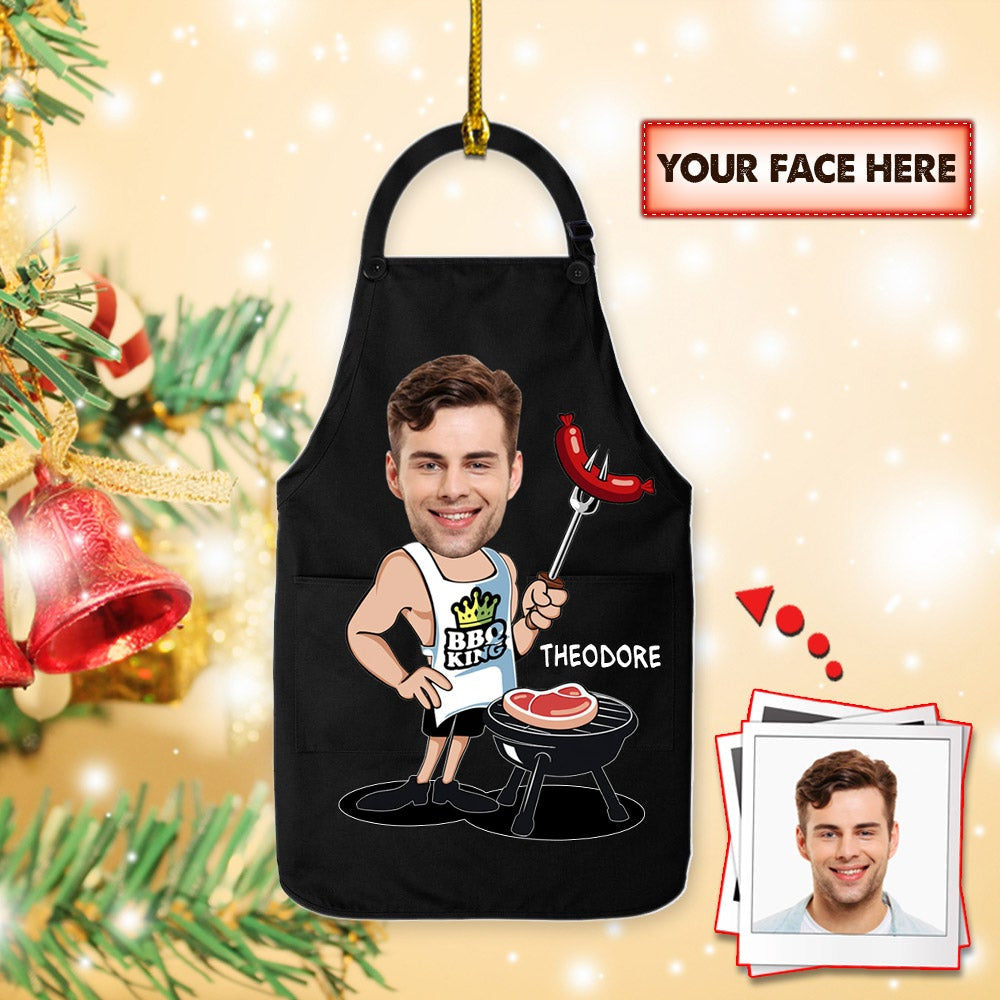 Personalzied Bbq Apron Shaped Acrylic Ornament Bbq Apron Photo Can Be Changed Shaped Acrylic Ornament Hg98