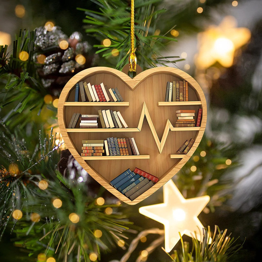 Customized Love Book Flat Acrylic Ornament for Book Lovers