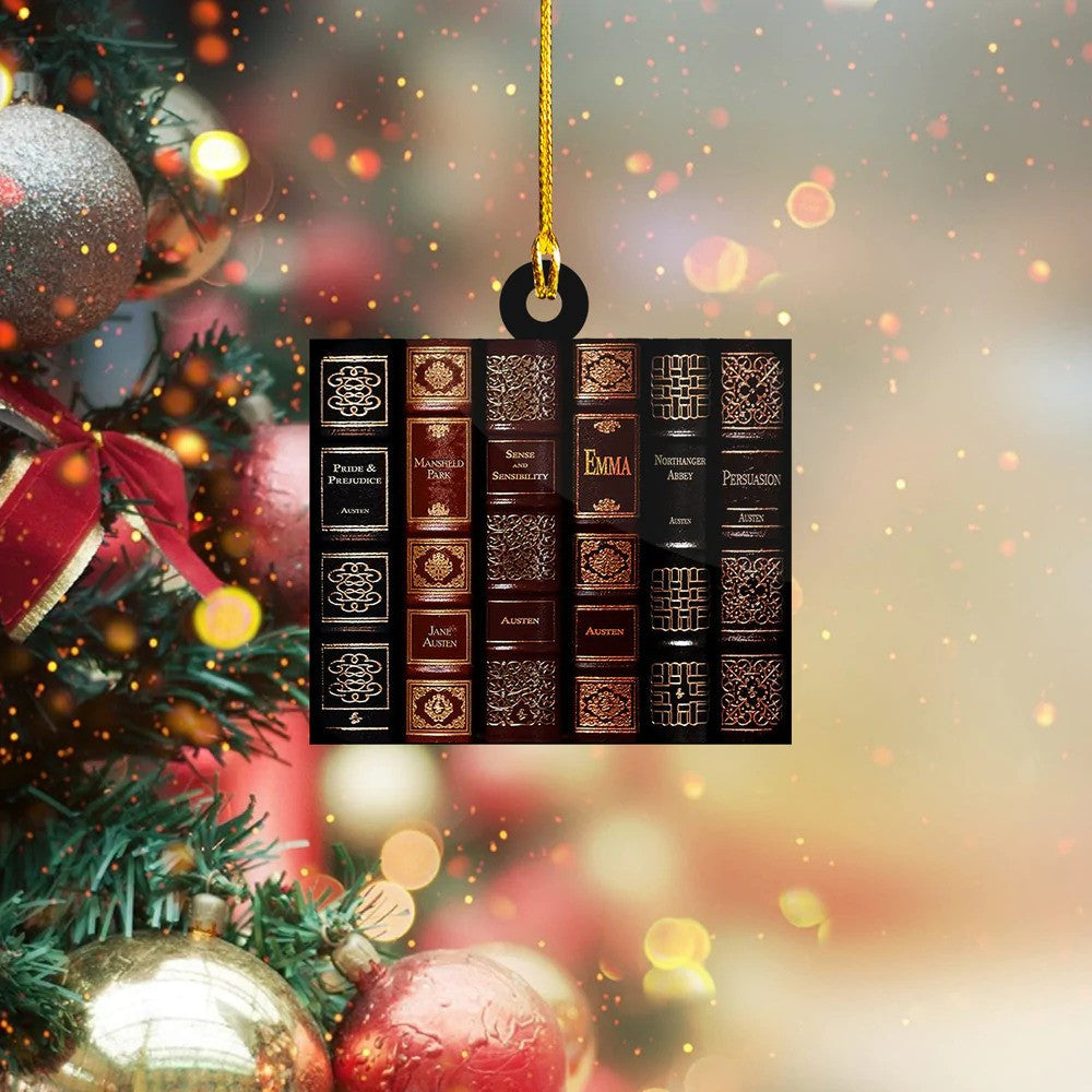 Customized Love Book Flat Acrylic Ornament for Book Lovers