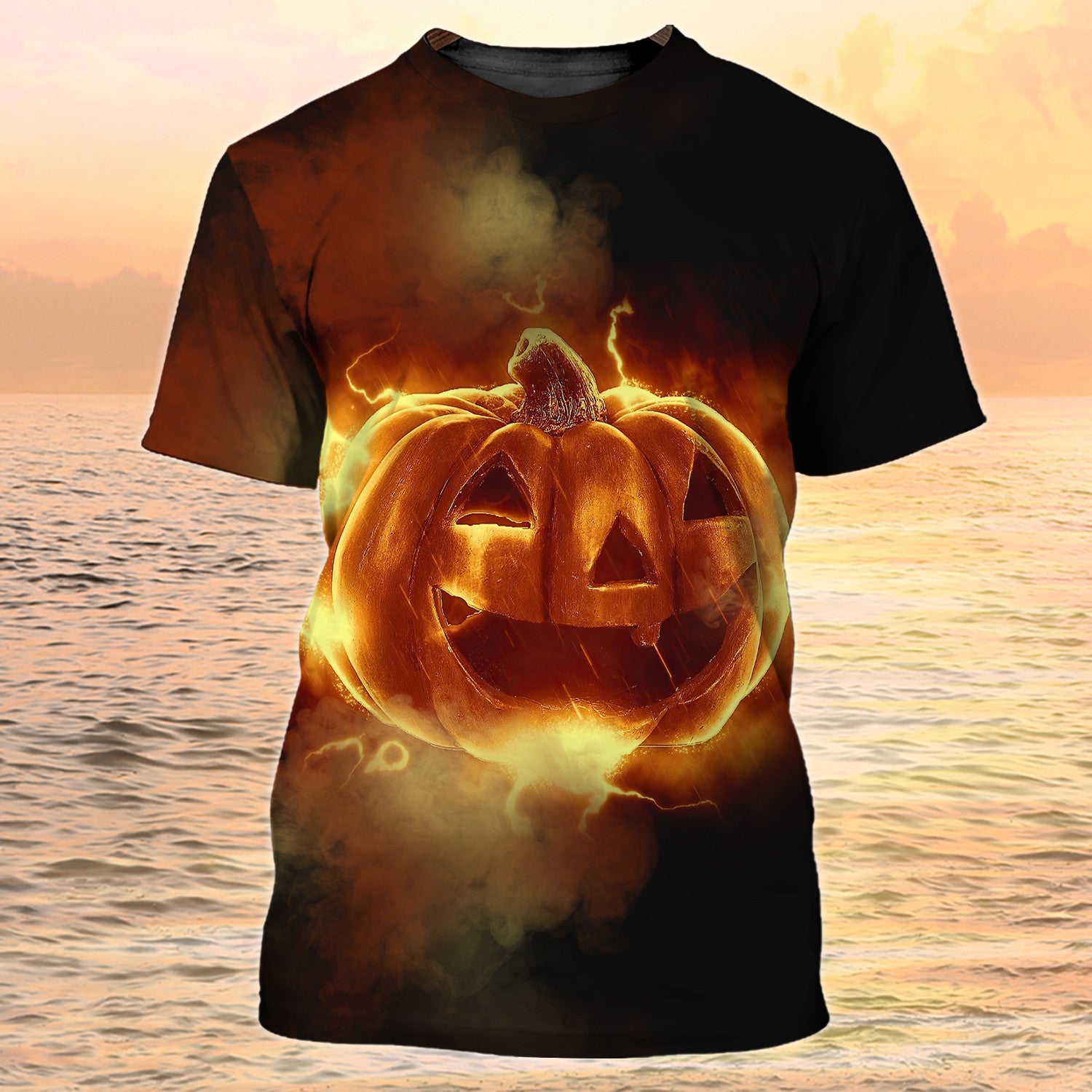 Halloween Funny Pumpkin T Shirt Premium Halloween 3D Shirt Adult