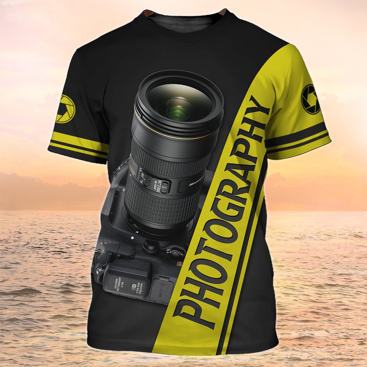 Photography Shirts Photography 3D Tee Shirts It Is My Escape Black And Yellow Gift For Photographer