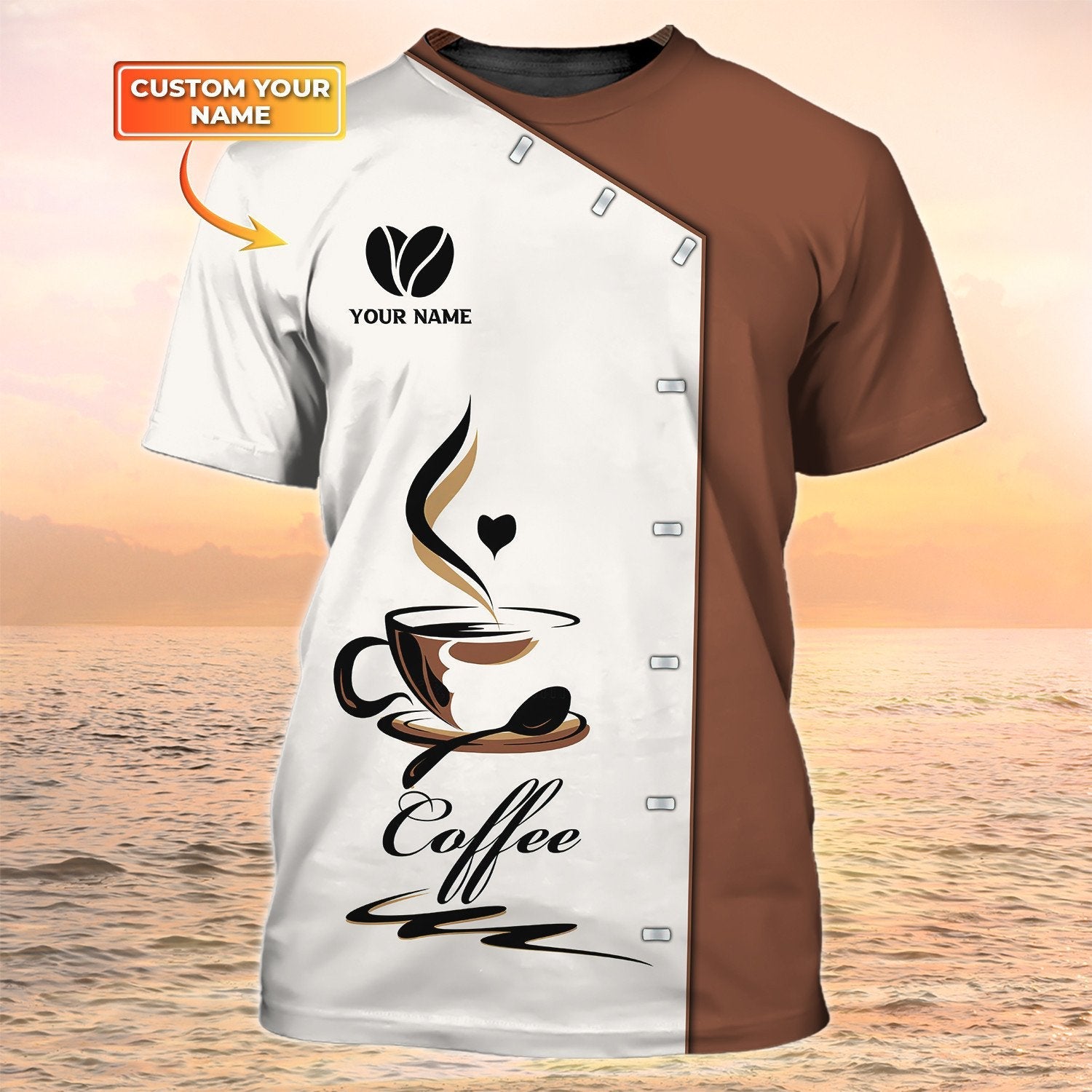 Coffee T Shirts Barista Shirt Coffee Custom Tshirt Coffee Shop Uniform