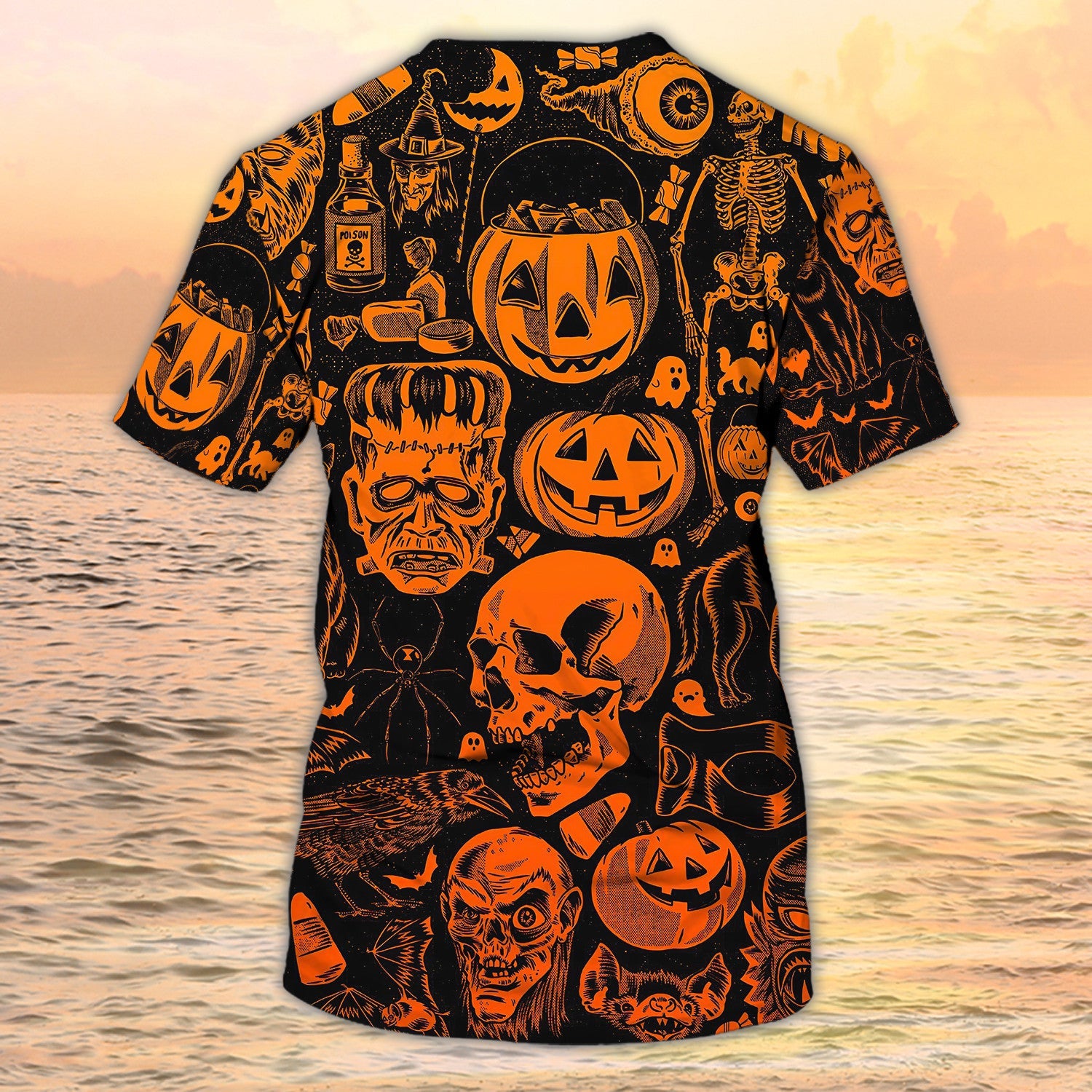 3D Skull Halloween Tshirt Full Of Skull On Shirt For Halloween Best Gift Halloween