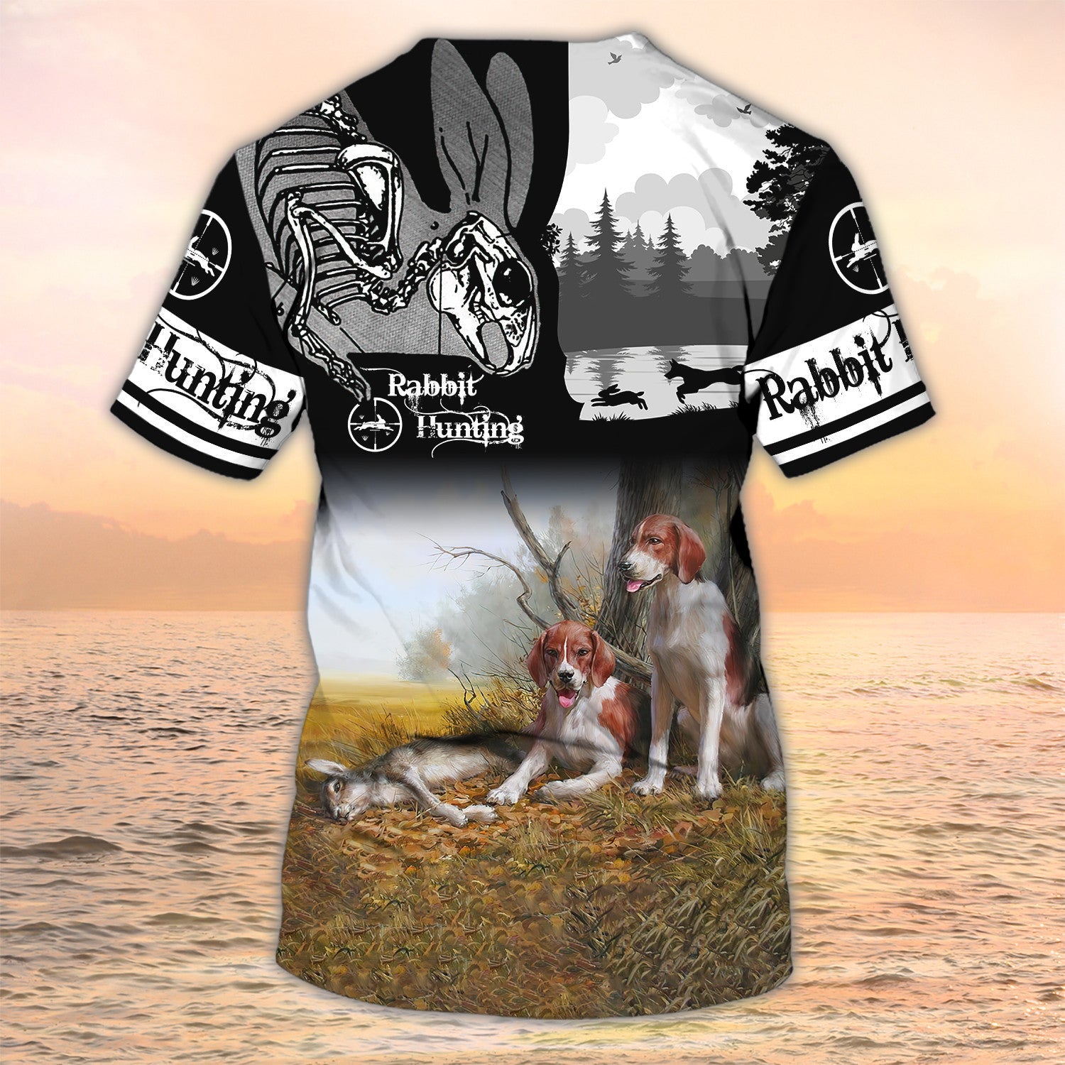 Rabbit Hunting With Beagle Shirts/ Hunting Tshirt/ Rabit Hunter Tshirts